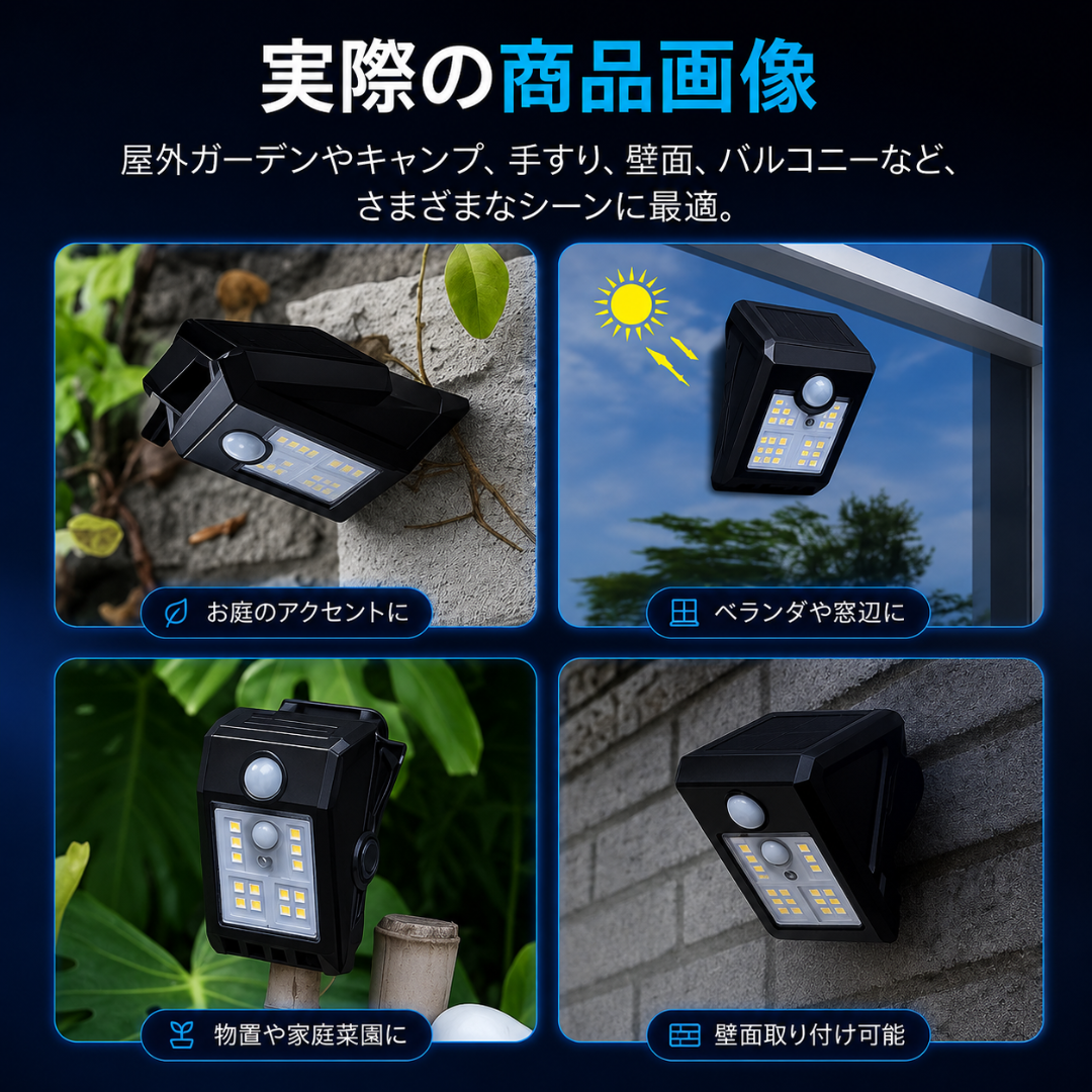 LumiSmart™|ソーラー充電式 人感センサーライト